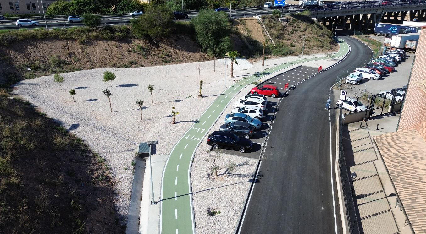 El Camino Natural Va Verde del Noroeste, en Murcia, conectado con carriles bici y peatonales bajo la A7, gracias al Ministerio de Transportes 